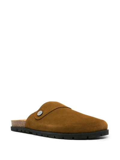 A.P.C. strap-detail suede mules outlook