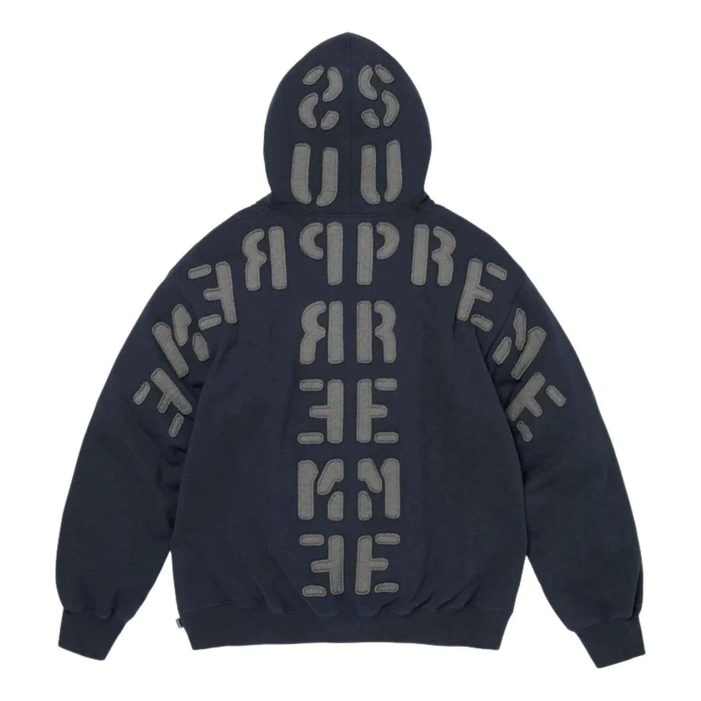 Supreme FW26 Mirrored Appliqué Hooded Sweatshirt 'Navy' SUP-FW26-097-NVY - 1
