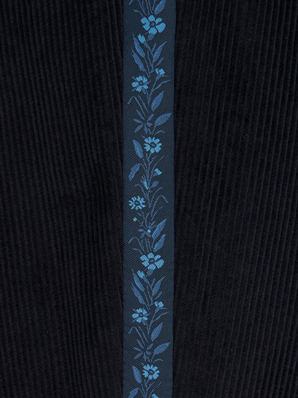 floral-stripe corduroy trousers - 6