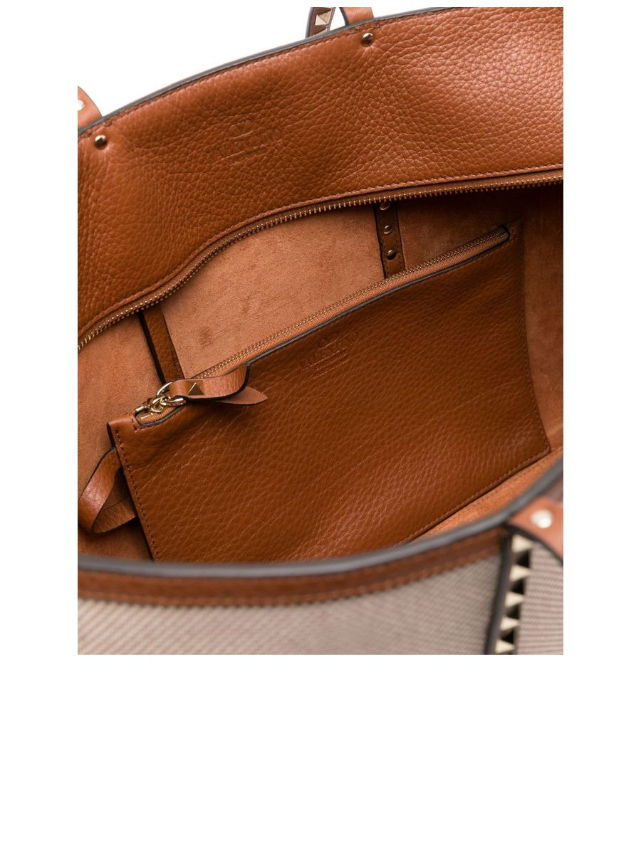 Rockstud Canvas Medium Tote - 5