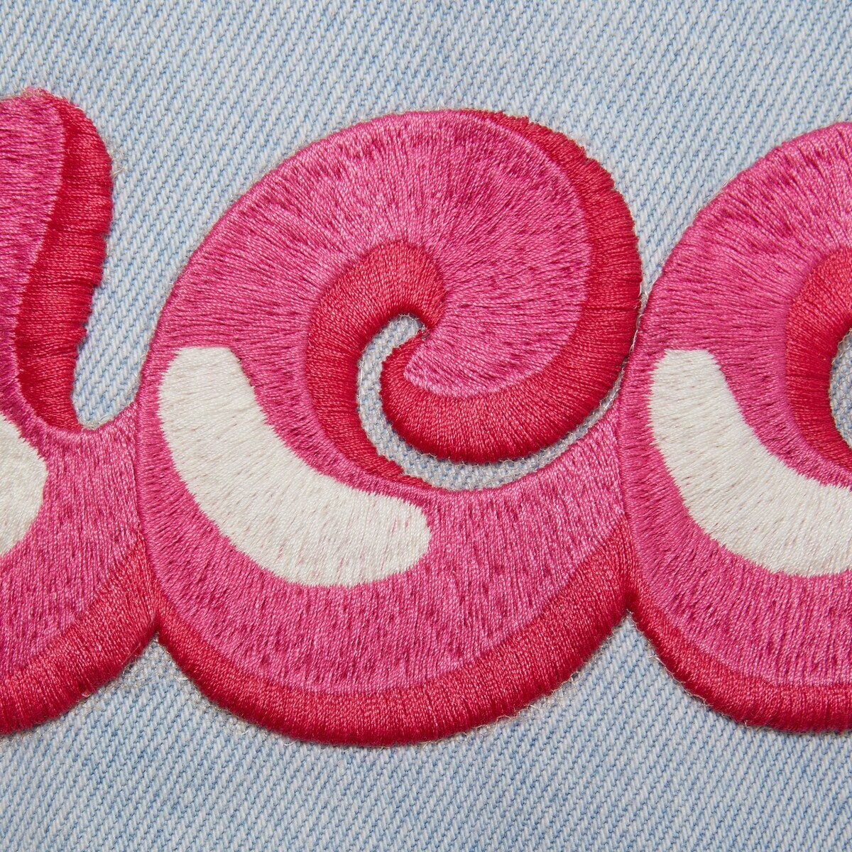 Denim vest with Gucci patch - 4