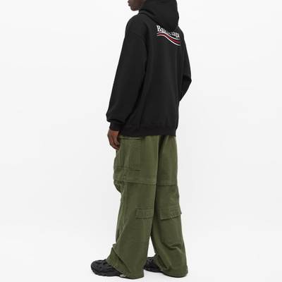 BALENCIAGA Balenciaga Political Campaign Logo Popover Hoody outlook