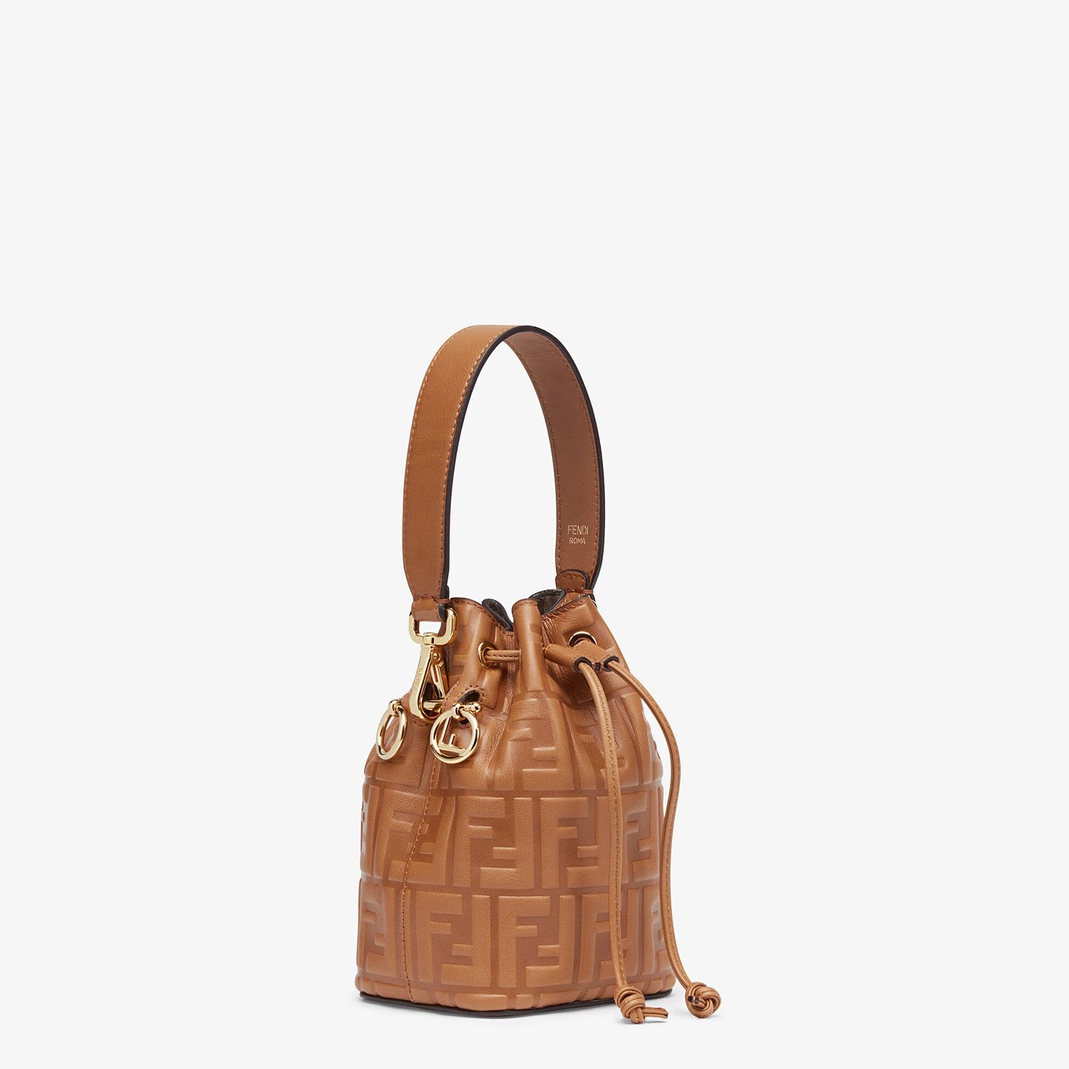 Brown leather mini-bag - 3