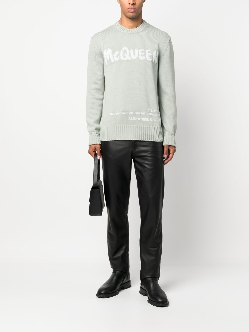 logo-intarsia jumper - 2