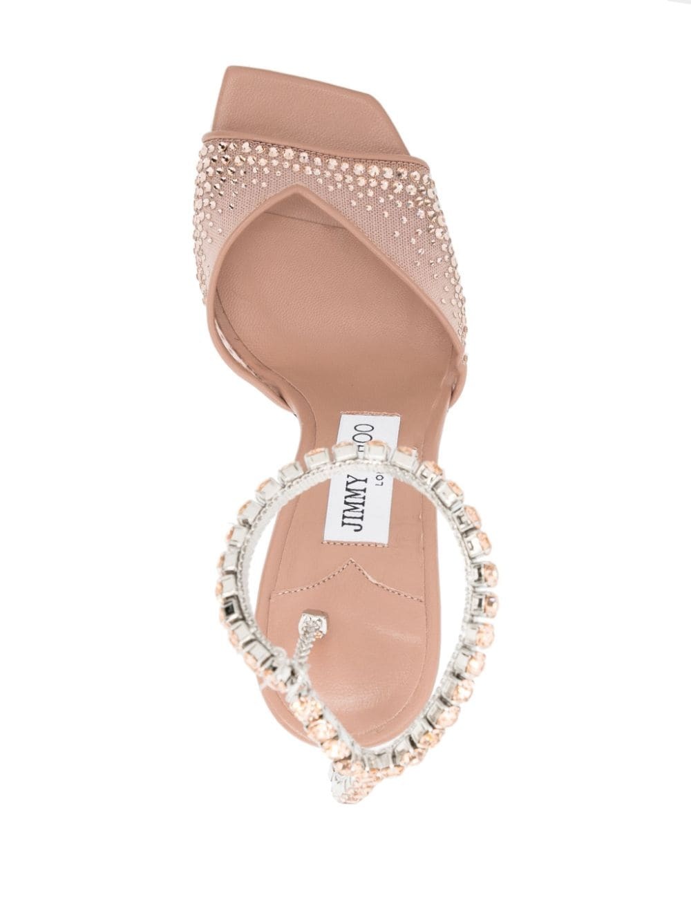 Saeda 100mm crystal-embellished sandals - 4