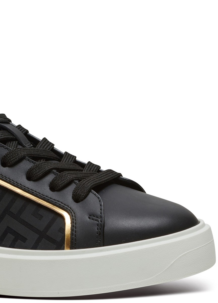 B-Court leather and nylon monogram sneakers - 11