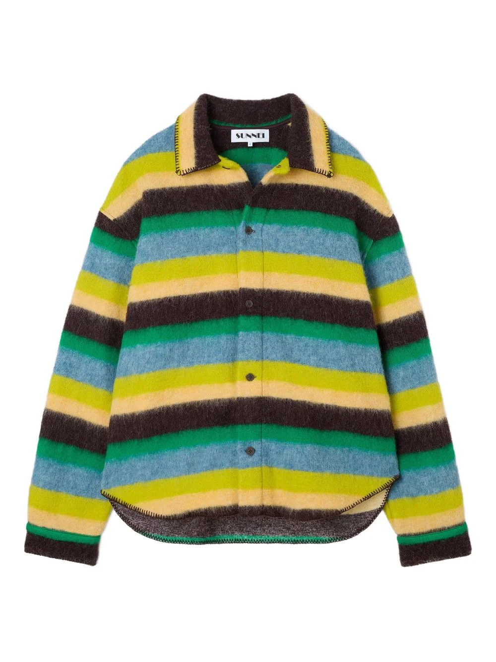 striped over shirt - 1