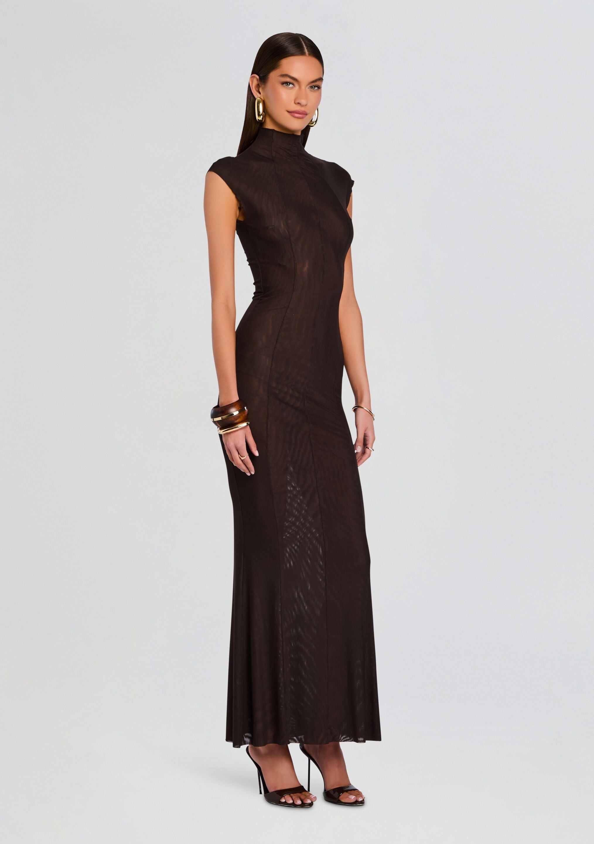 LAISSA MESH MAXI DRESS - 3