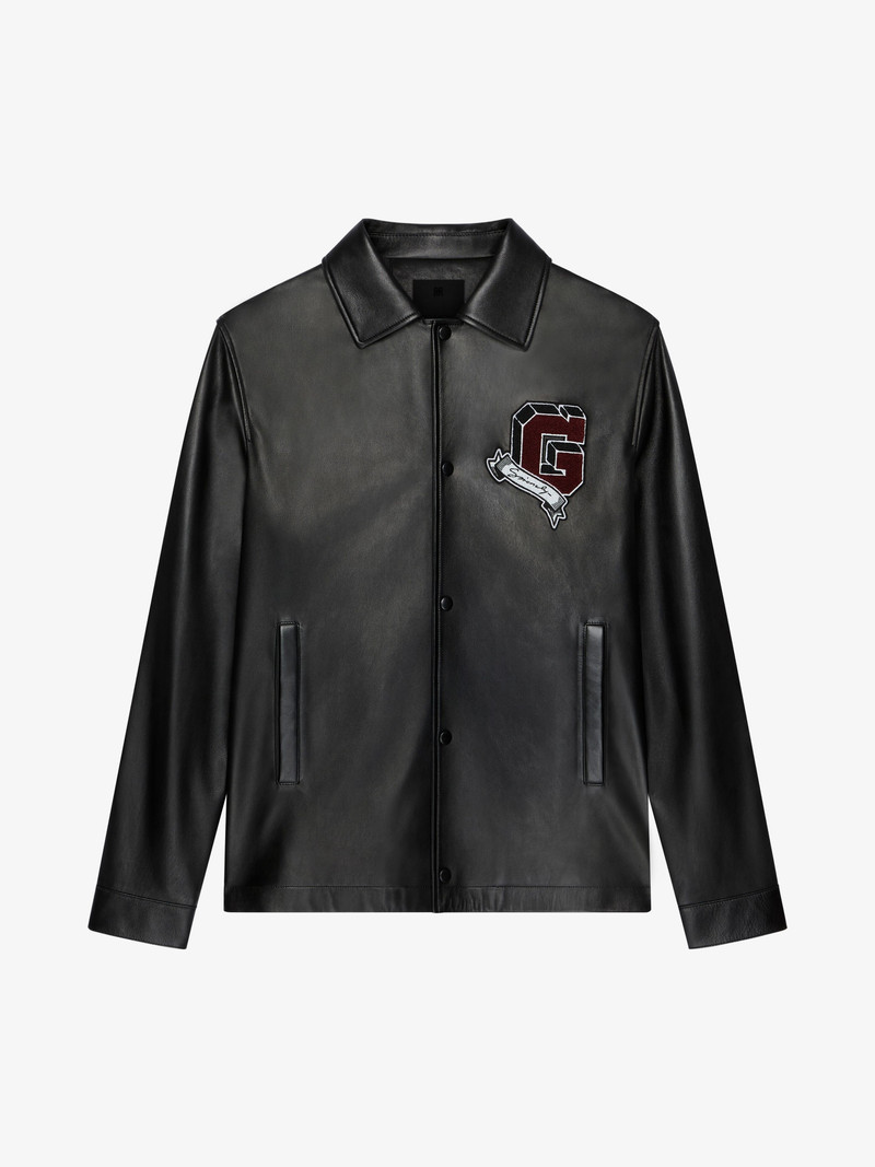 GIVENCHY COLLEGE JACKET IN LEATHER 1