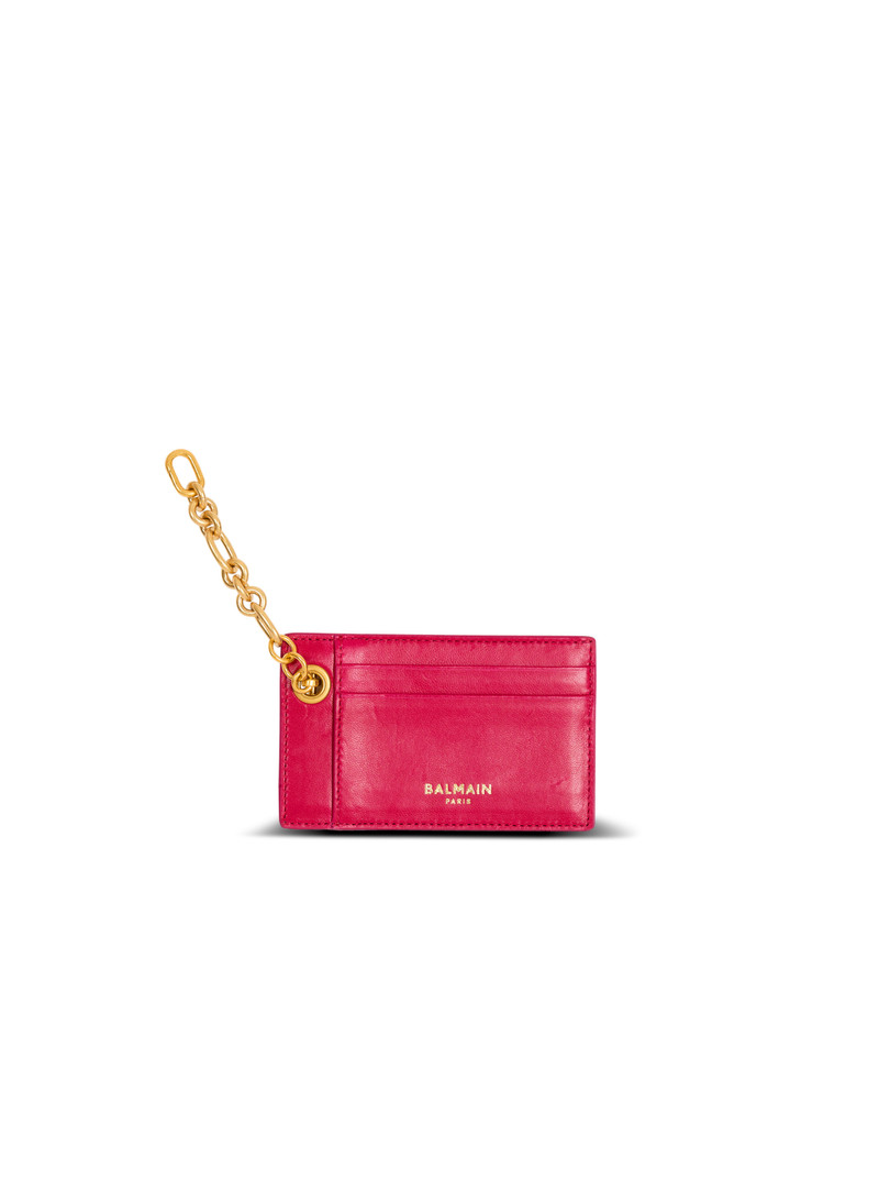 Pulse lambskin leather card holder 1