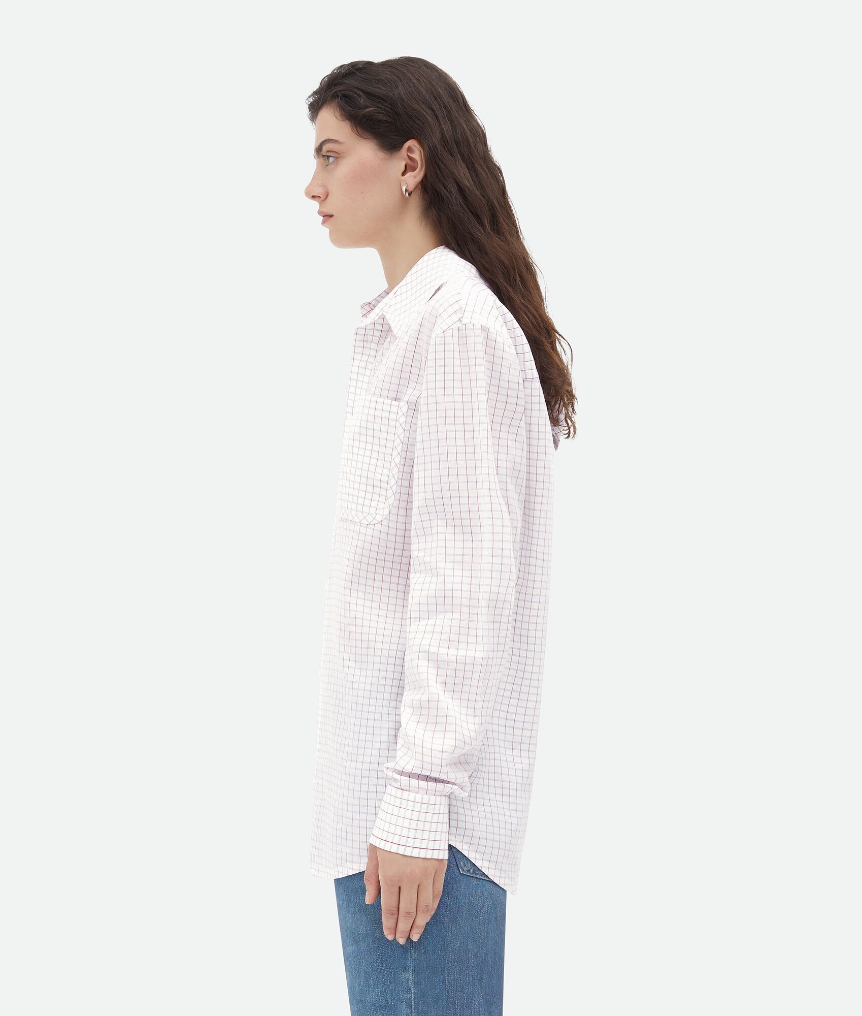 Crisp Cotton Silk Check Bandana Shirt - 2