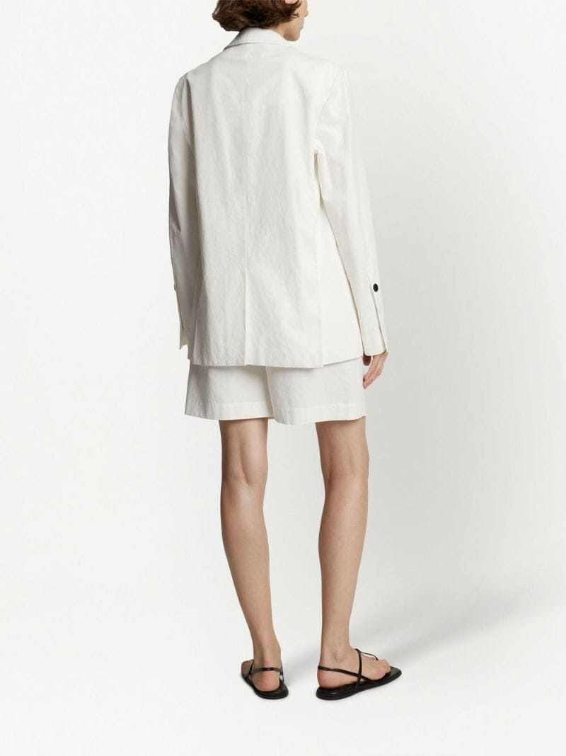 cotton linen blazer - 4