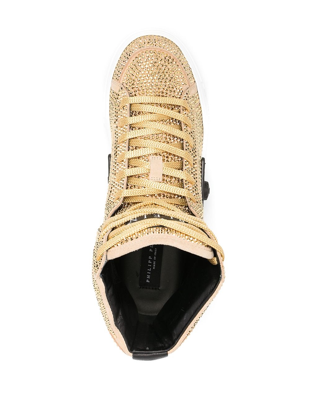 studded high-top trainers - 4