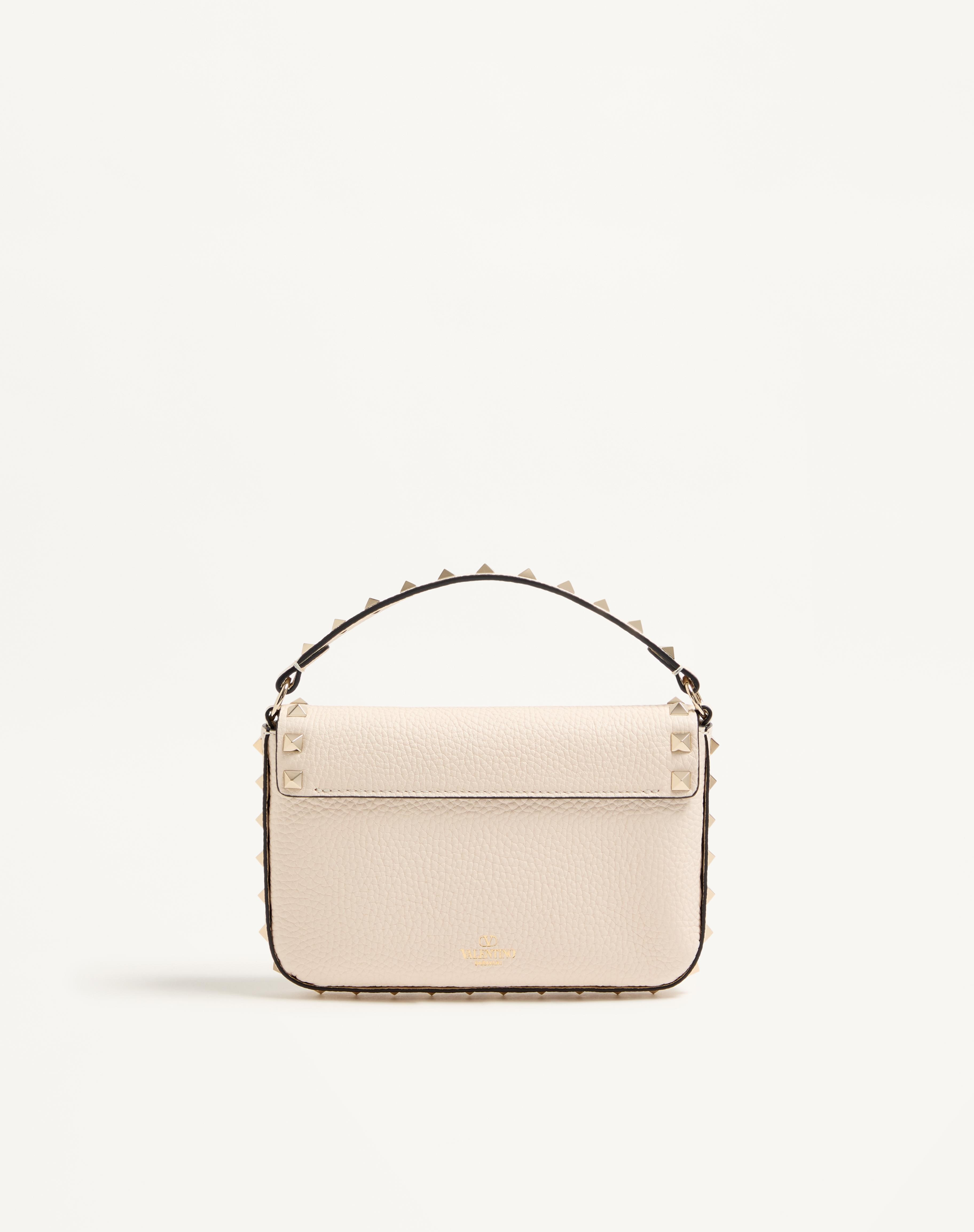 ROCKSTUD GRAINY CALFSKIN POUCH - 5