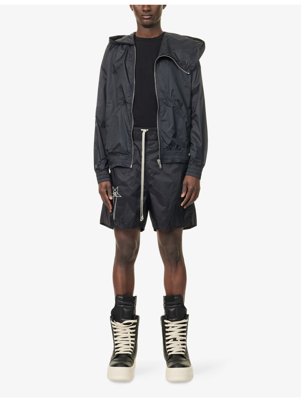 Rick Owens X Champion Logo-Embroidery Nylon Shorts - 2