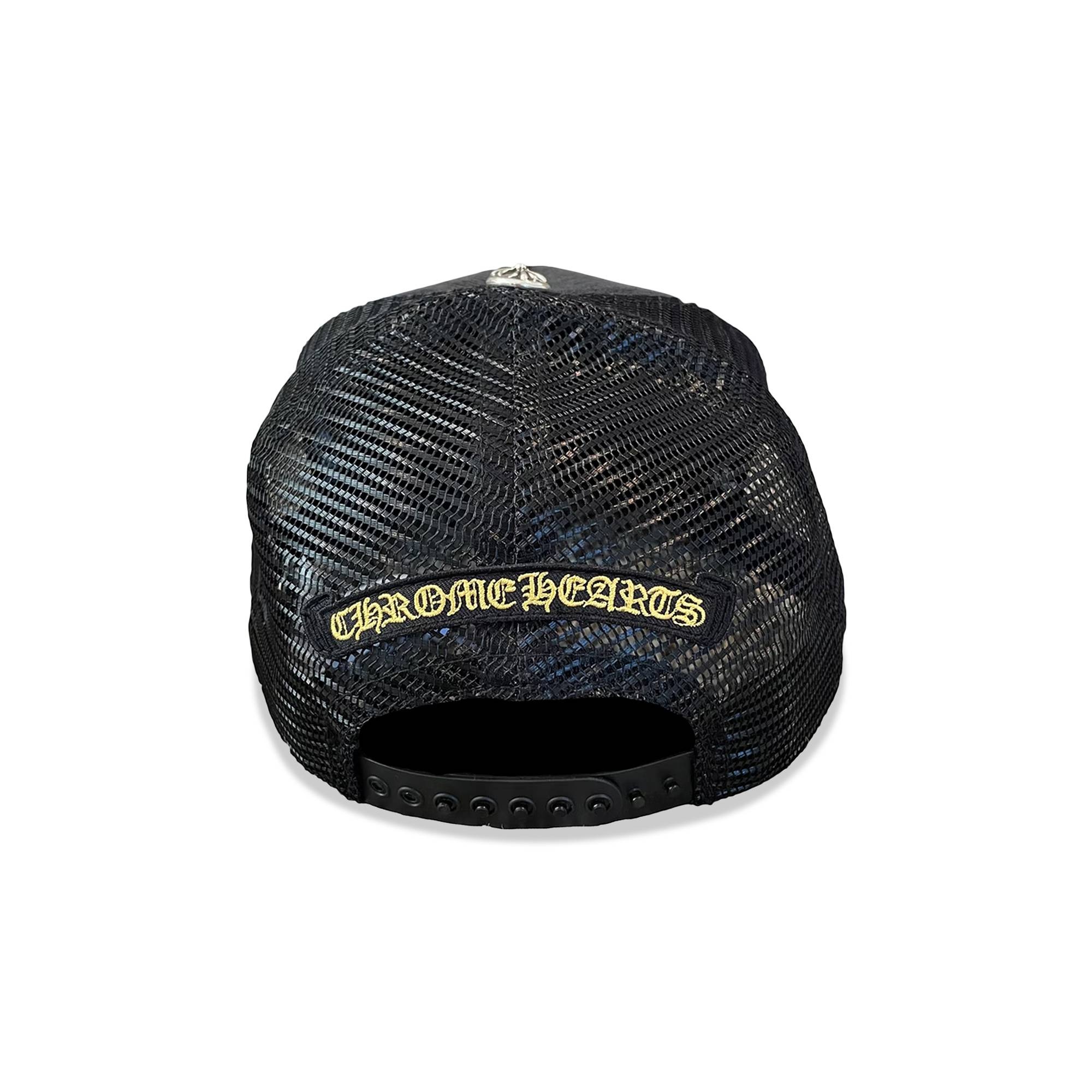 Chrome Hearts Hollywood Corduroy Trucker Hat 'Black/Gold' - 2