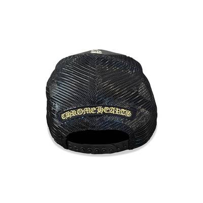 Chrome Hearts Chrome Hearts Hollywood Corduroy Trucker Hat 'Black/Gold' outlook