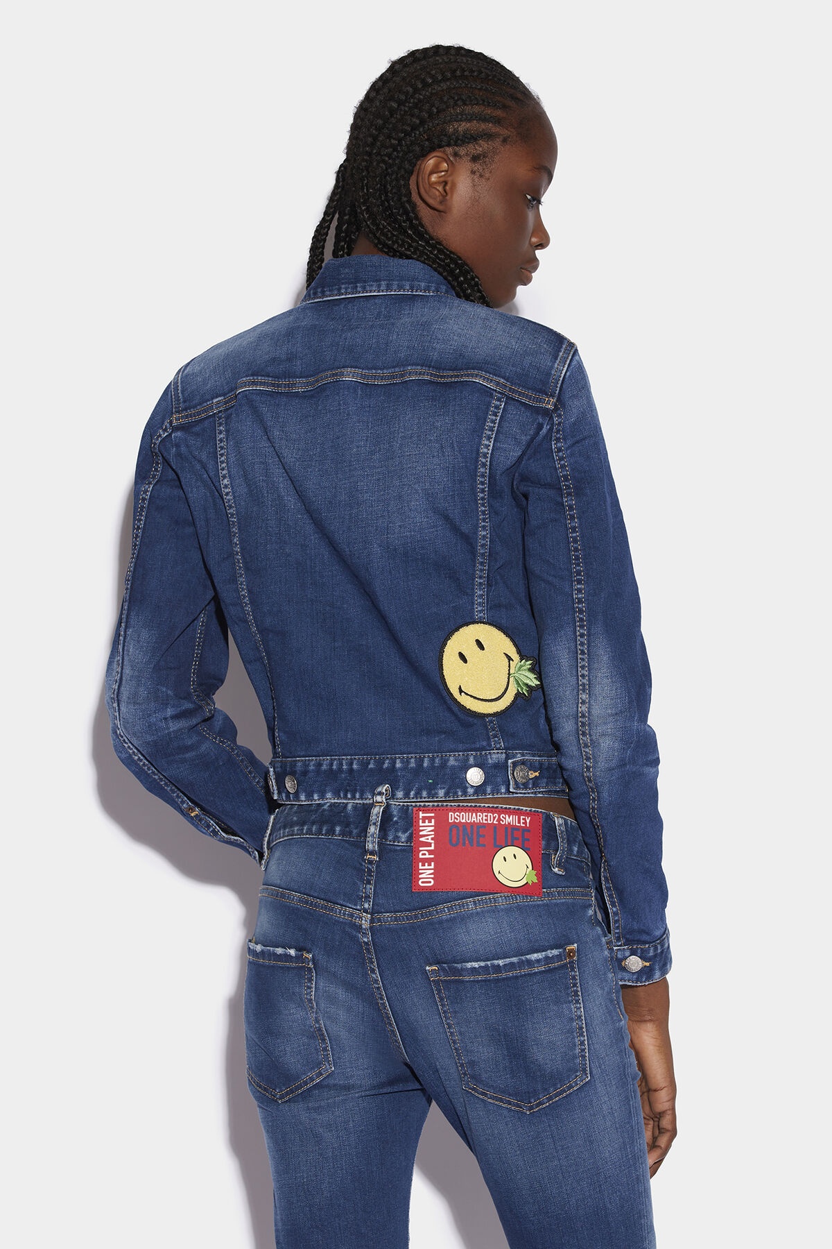 SMILEY PARTIALLY ORGANIC COTTON BOYFRIEND JACKET - 2