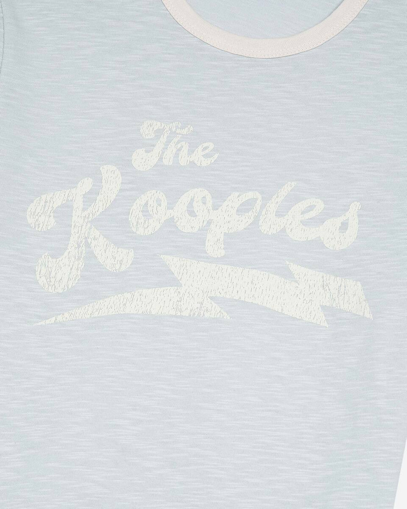 T-SHIRT WITH LIGHT BLUE SCREEN PRINT 6