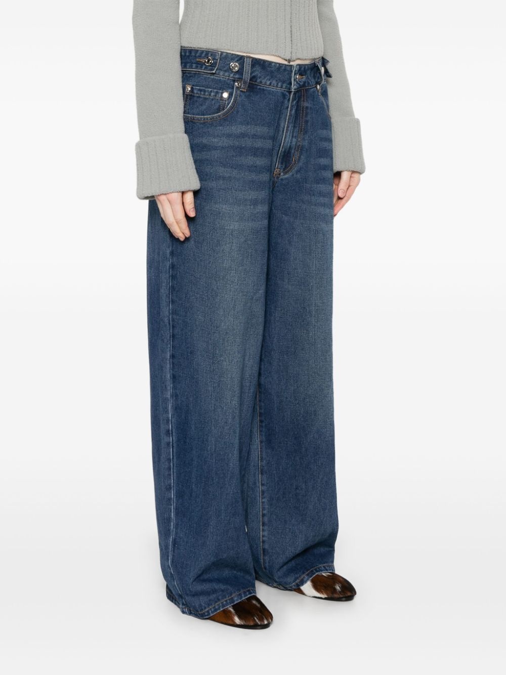 wide-leg jeans - 3