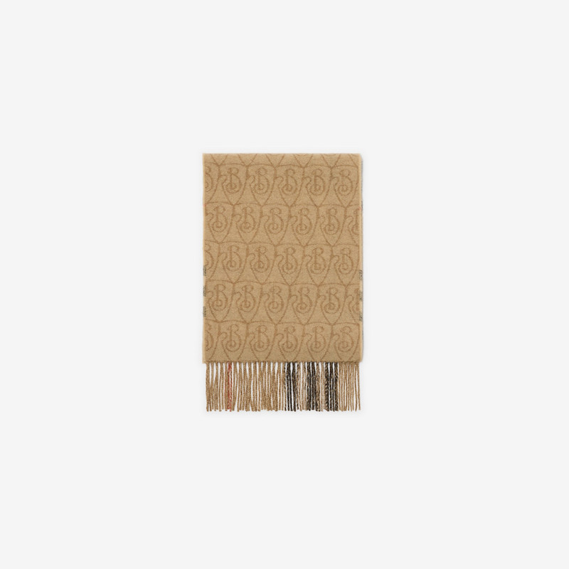 Reversible B Shield Cashmere Scarf 7