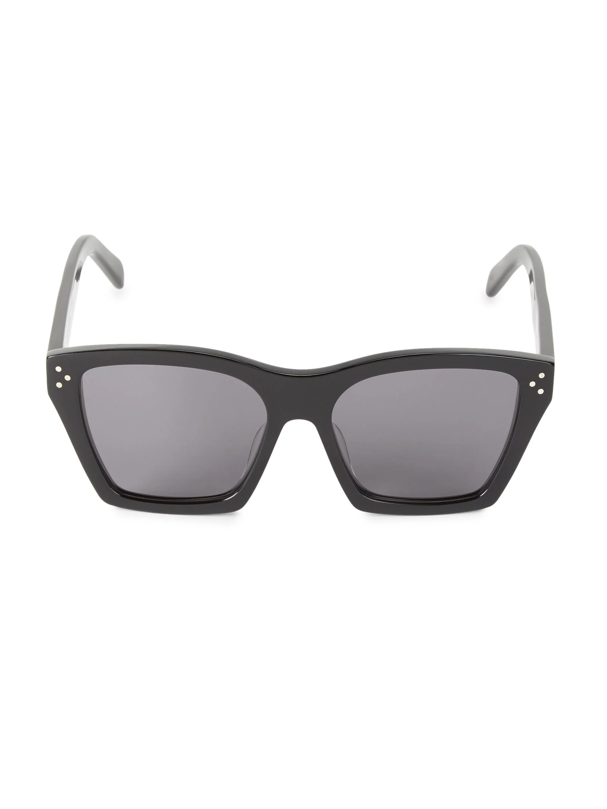 Women's 56MM Square Sunglasses - Black - 1
