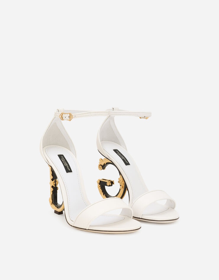 Nappa leather sandals with baroque DG detail - 2