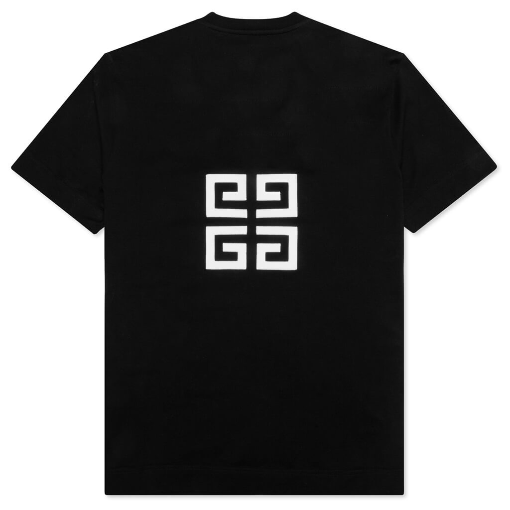 GIVENCHY EMBROIDERED LOGO SLIM FIT T-SHIRT - BLACK - 2