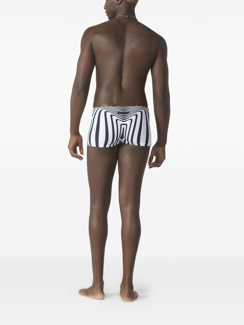 Jean Paul Gaultier morphing stripes shorty outlook