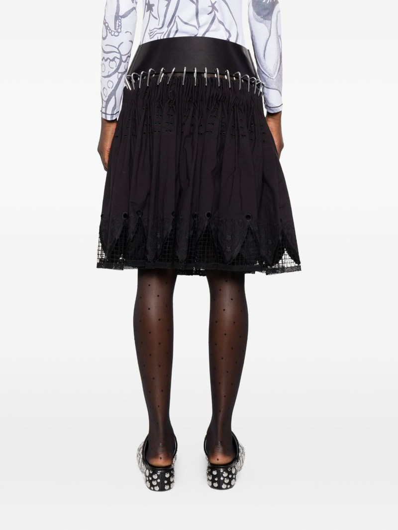 butterfly-appliqué carabiner skirt 4