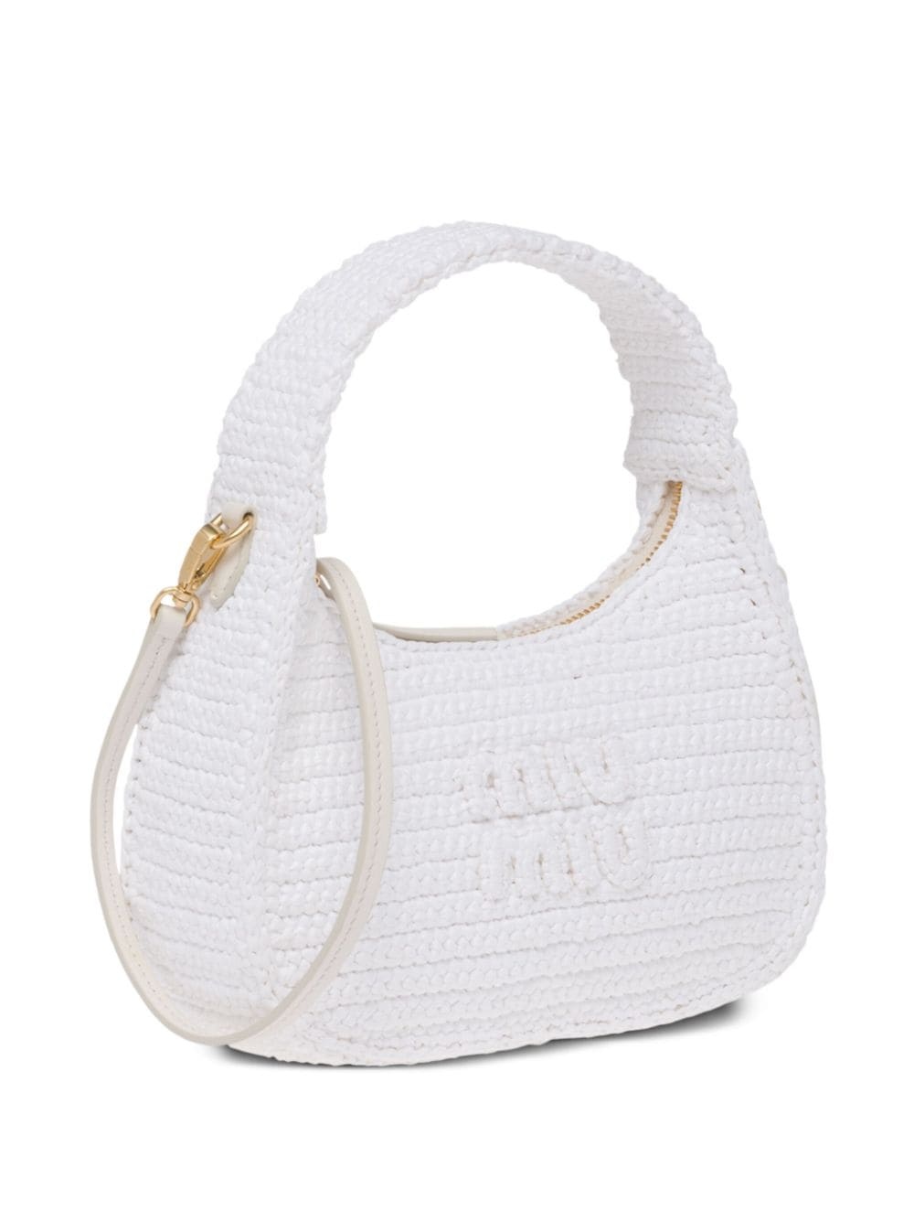 crochet-knit hobo bag - 5