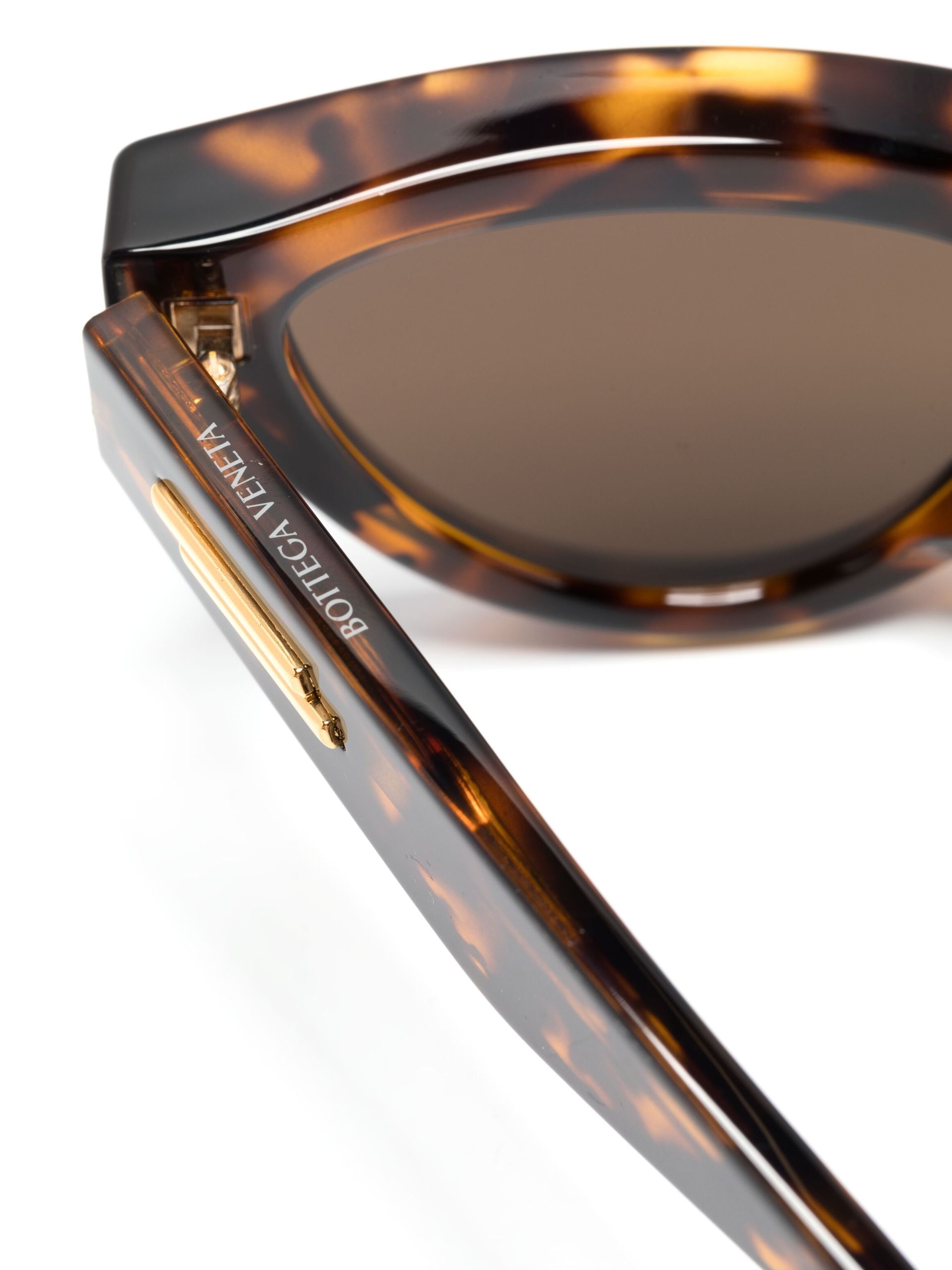 Brown Edgy Cat-Eye Sunglasses - 3