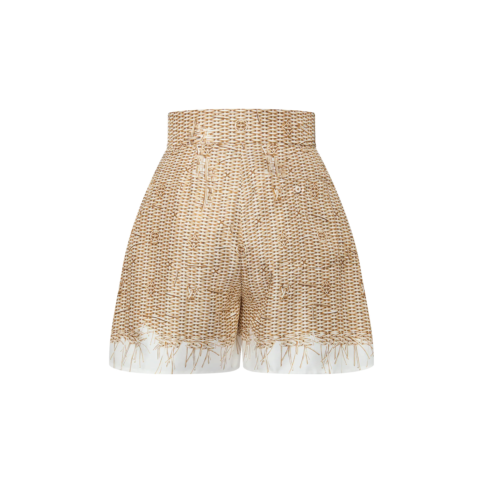 Monogram Raffia Pajama Shorts - 3