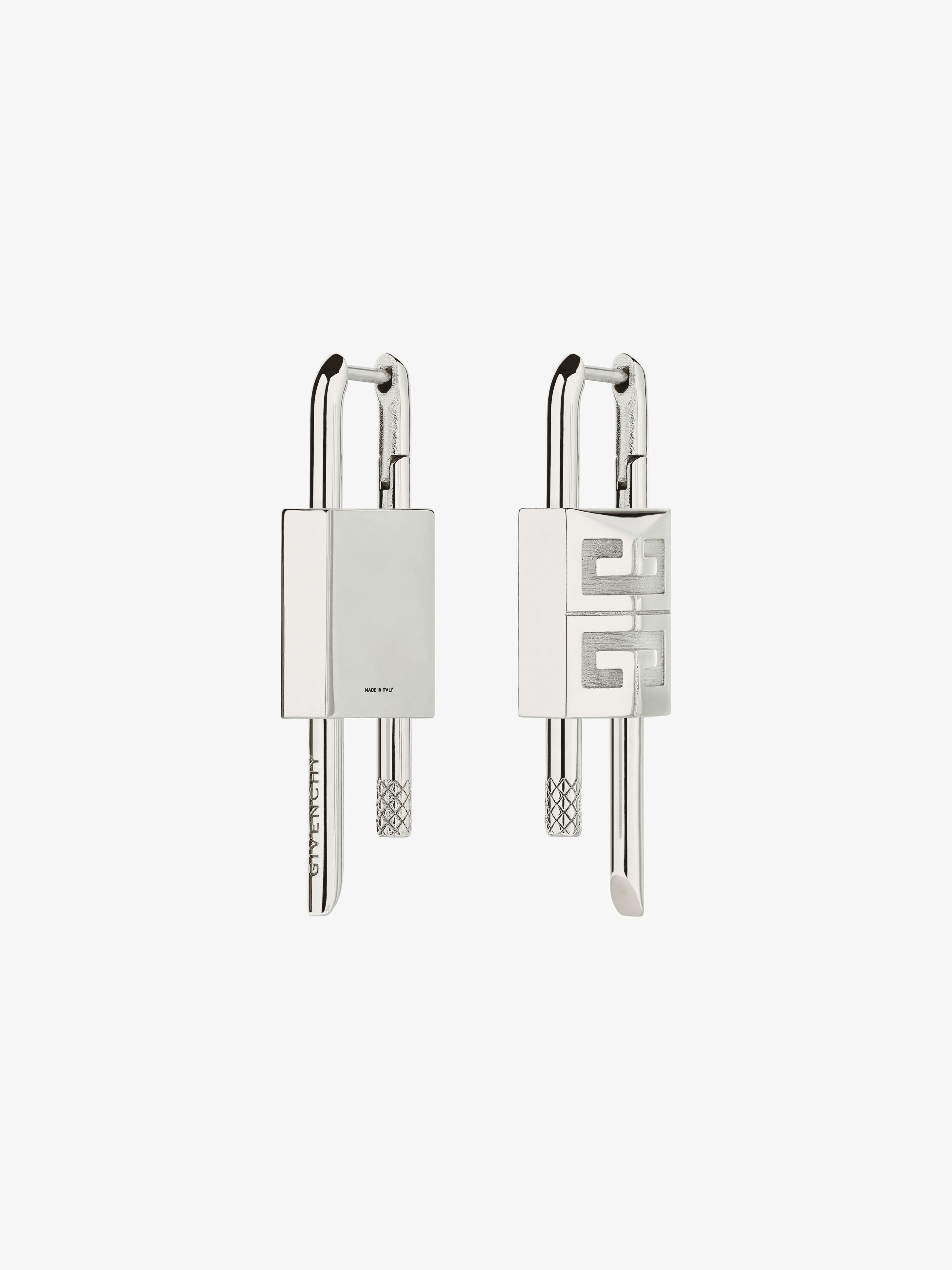 LOCK EARRINGS IN METAL - 4