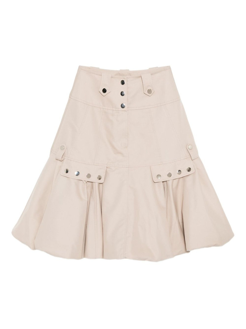 puffed-hem midi skirt 1