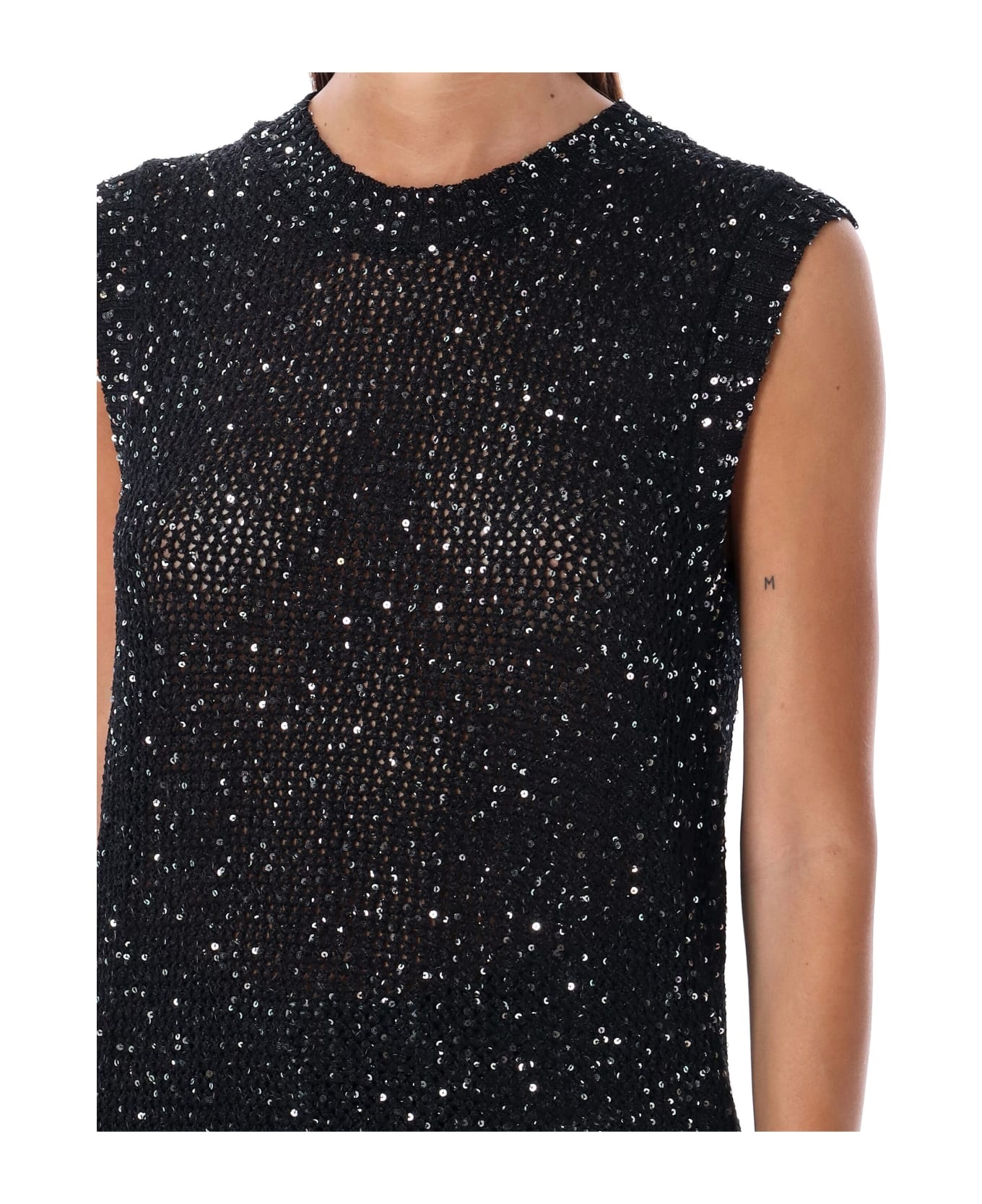 Knit Tank Top Sequin - 3