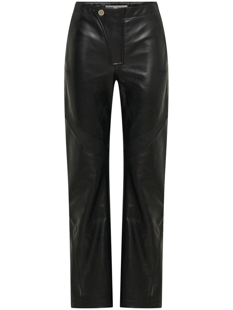 panelled leather trousers 1