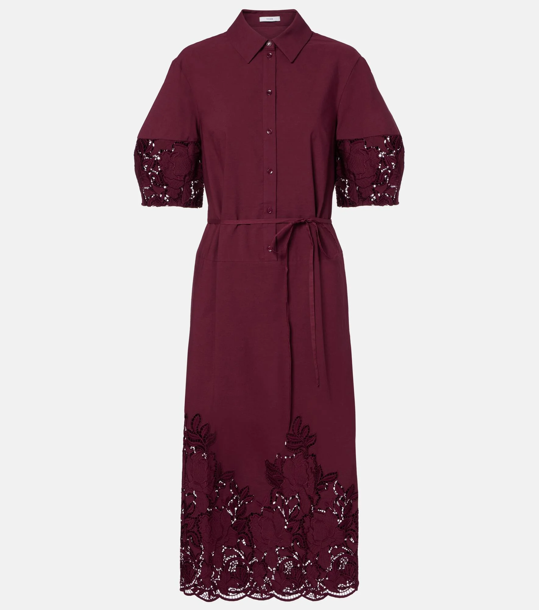 Cotton-blend shirt dress - 1