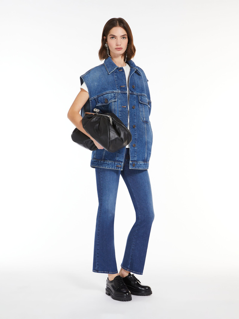 WEEKEND Max Mara RAGAZZA Cotton denim gilet outlook
