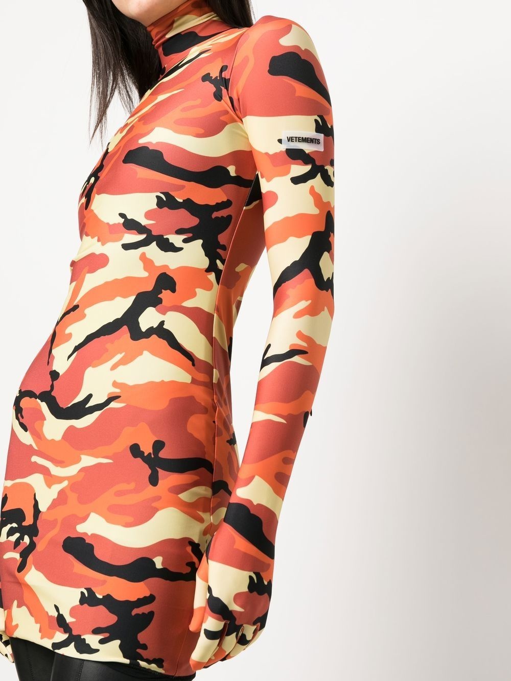 camouflage-print minidress - 5