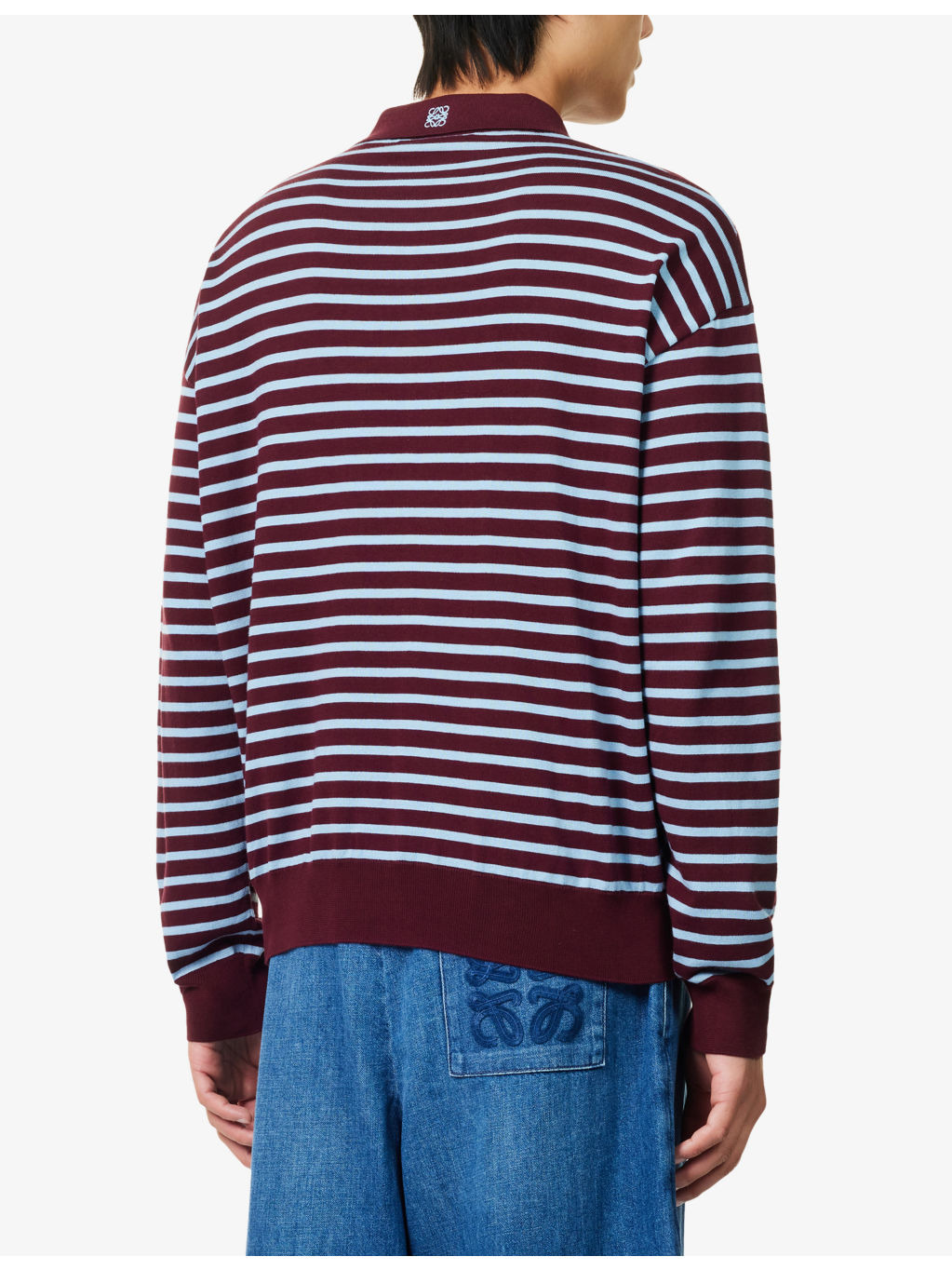 Ibiza Polo-Collar Cotton-Blend Knit Jumper - 4