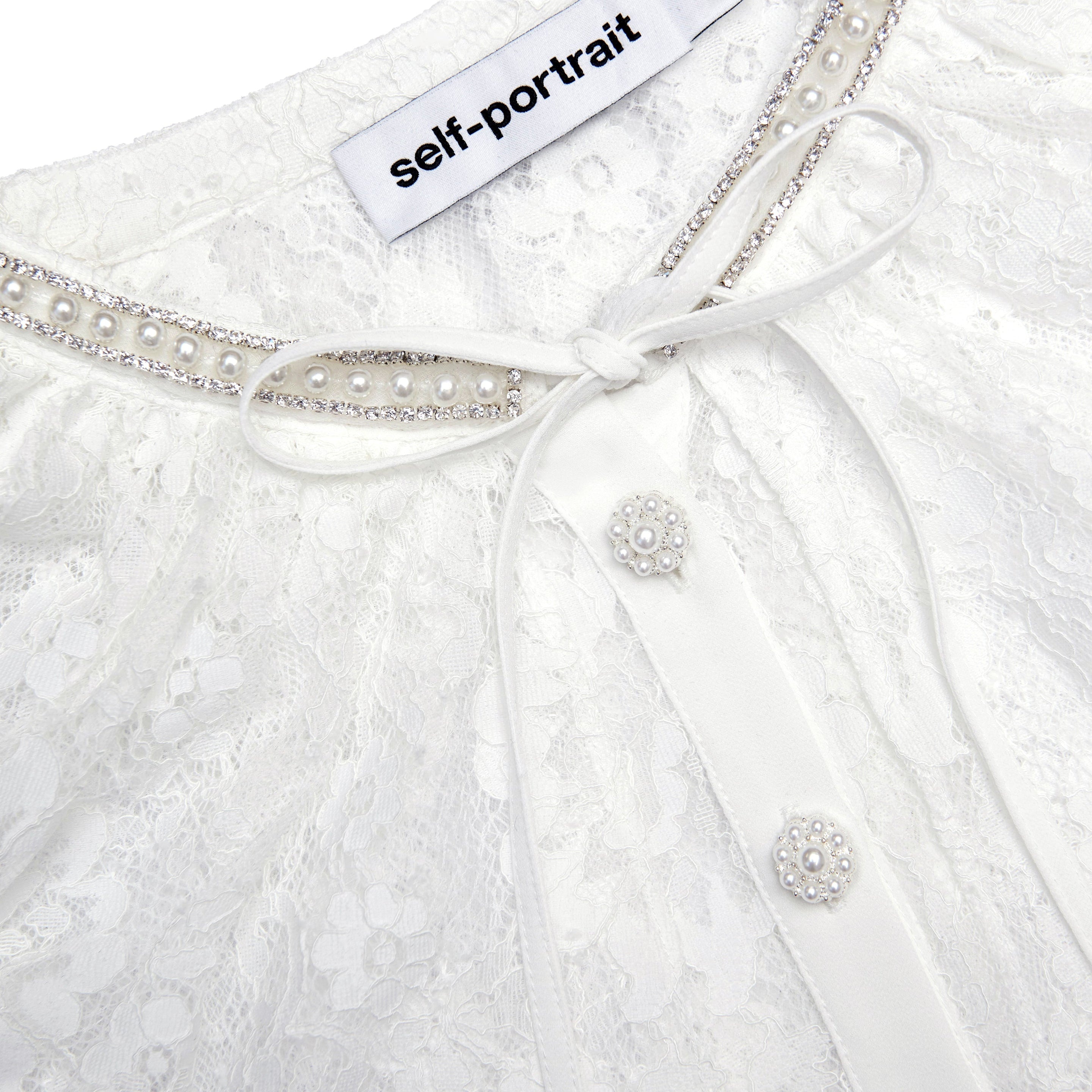 White Lace Cape Top - 5