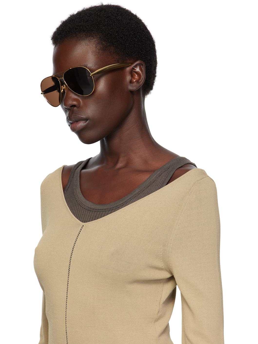 Gold Sardine Navigator Sunglasses - 4