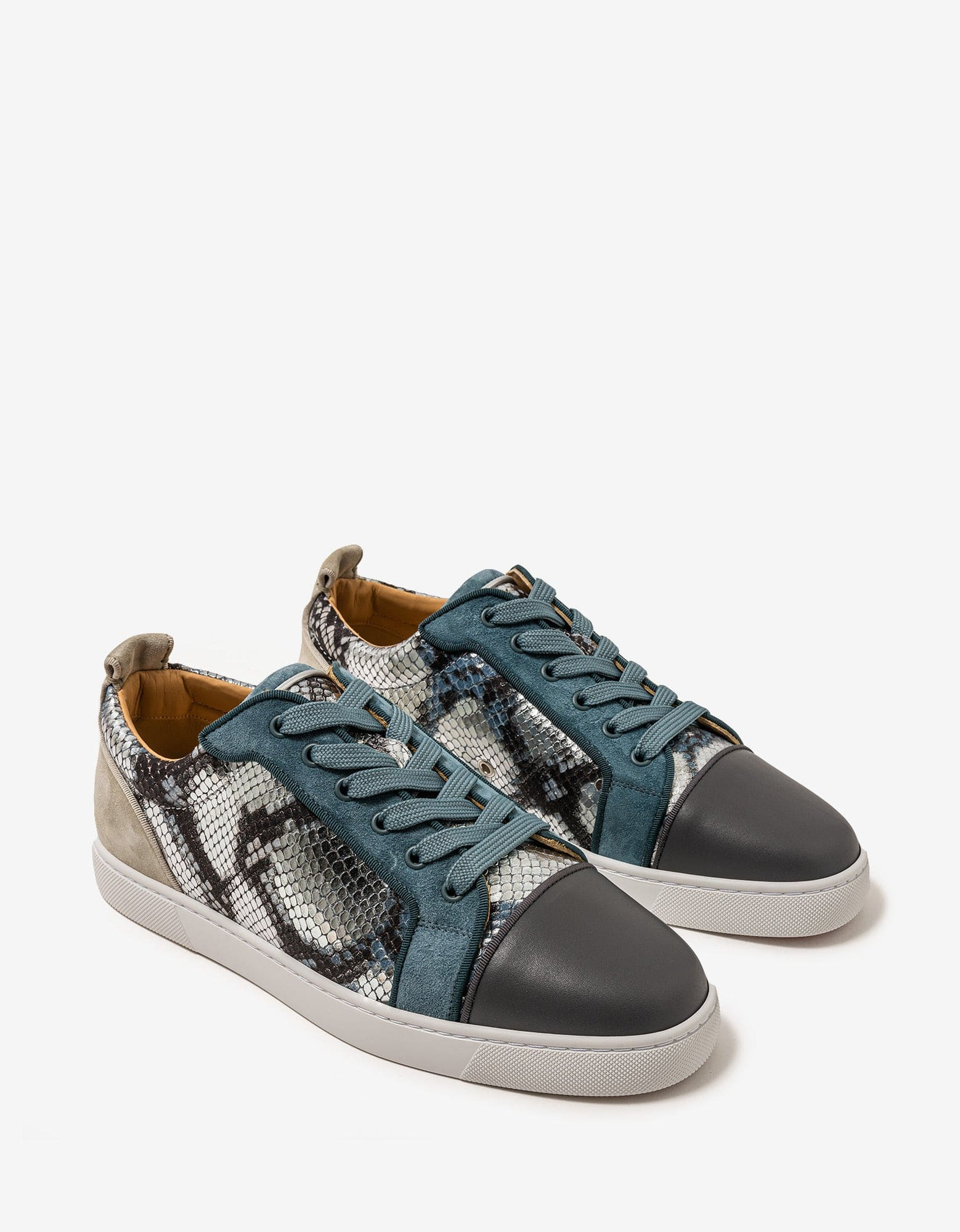 Christian Louboutin Louis Junior Amazonia Blue Trainers - 1