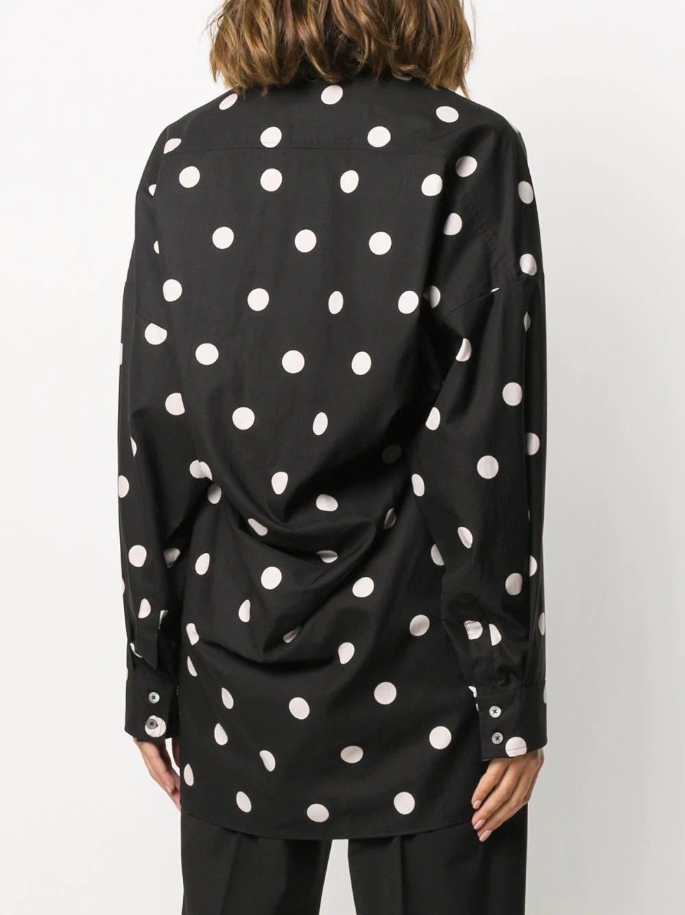 polka-dot back shirt  - 4