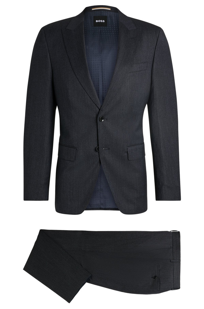 SLIM-FIT SUIT IN MICRO-PATTERNED WOOL 8