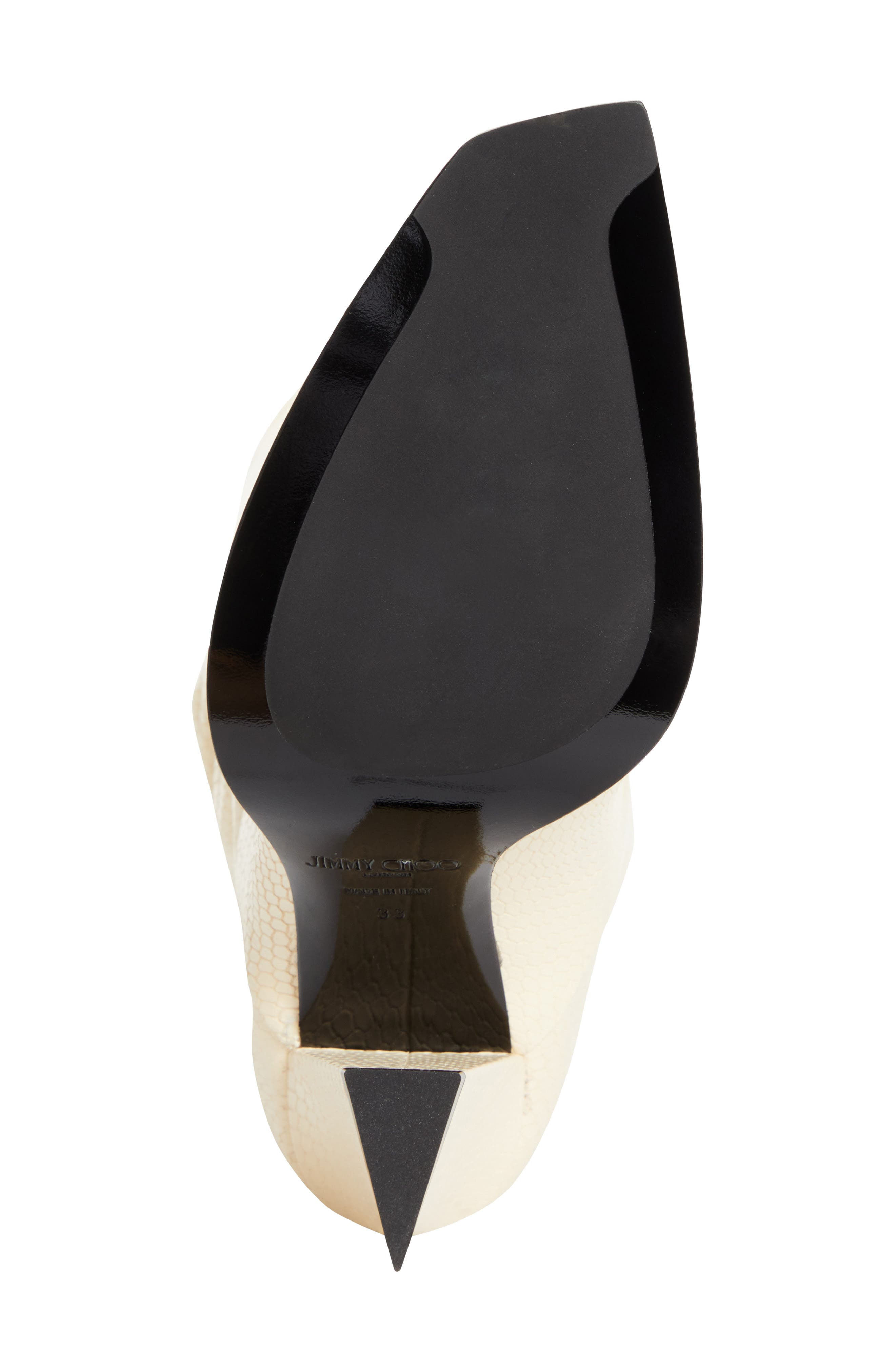 Jimmy Choo Hart Snakeskin Embossed Knee High Boot in Buttermilk at Nordstrom - 6