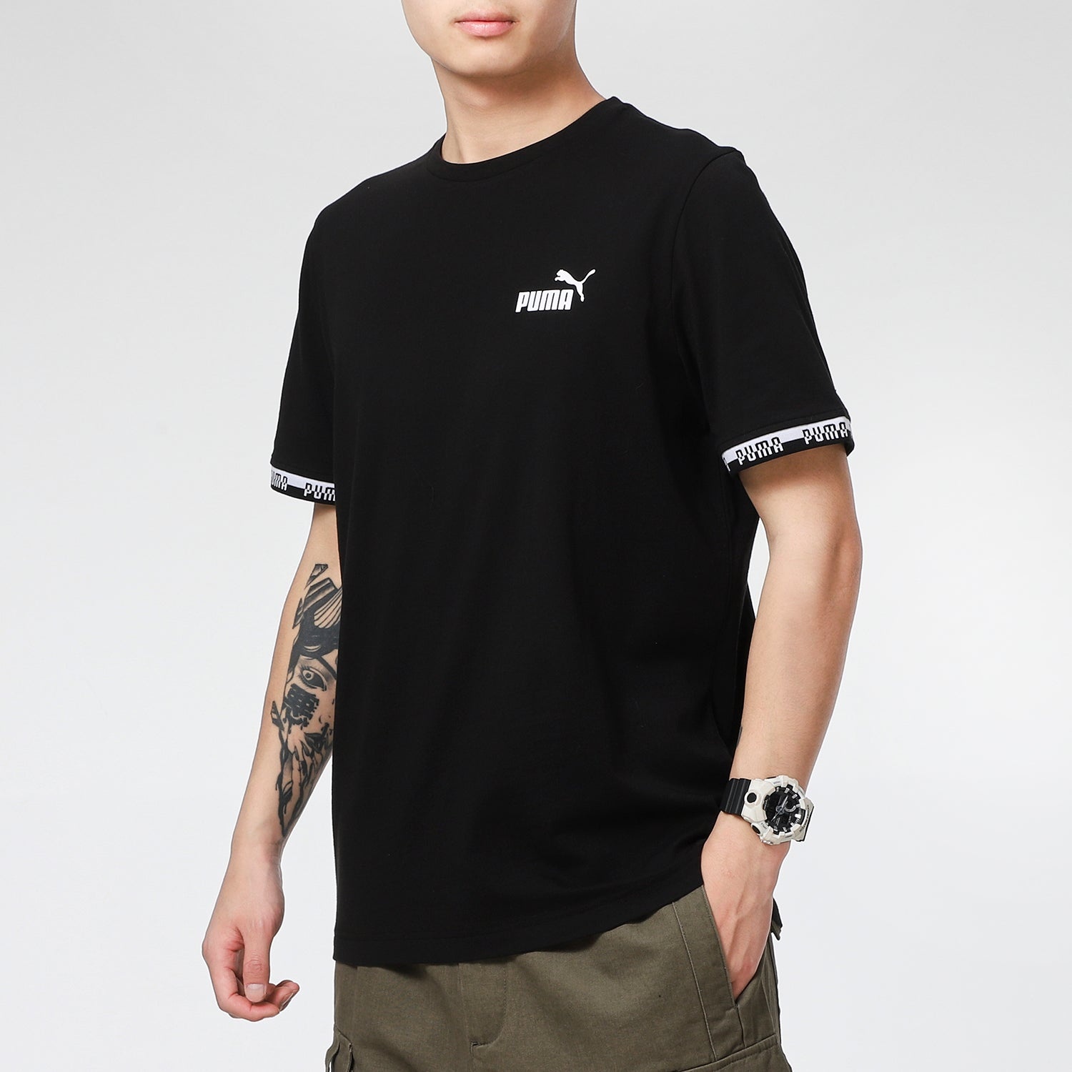 PUMA Short Sleeve T-Shirt 'Black' 855985-01 - 5