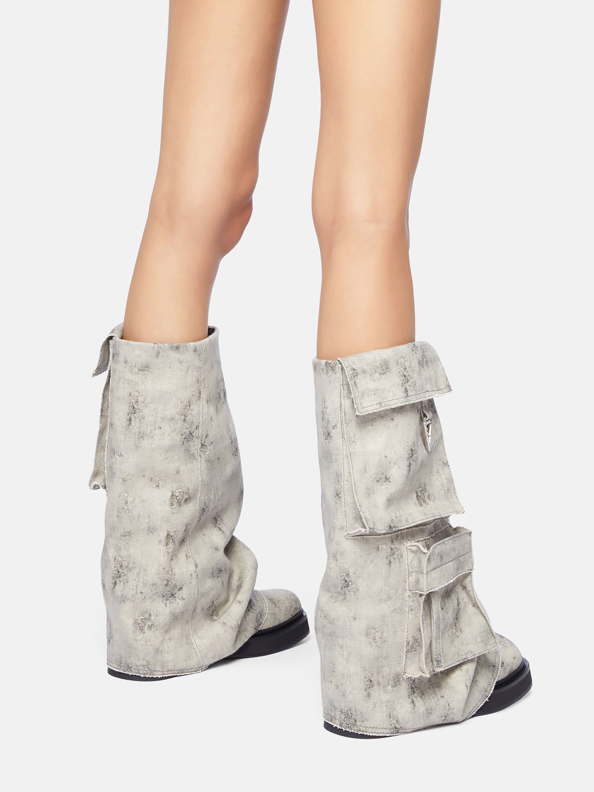 ''ROBIN'' SAND MELANGE FERN BOOT - 3