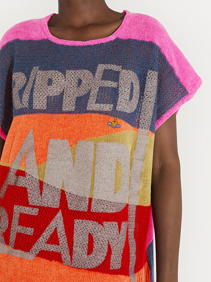 DISTRESSED VEST - MULTI 7